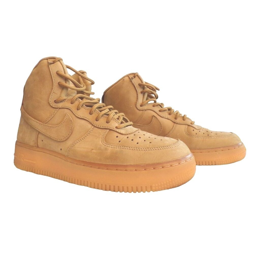 Nike‎ Air Force 1 High Top Sneakers Mens 7.5 Womens 9 Wheat